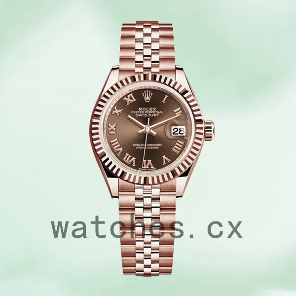 Rolex Datejust 28mm m279175-0014 Ladies President Bracelet/Jubilee Bracelet Rose Gold-tone - Image 5