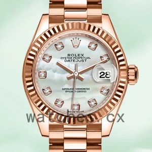 Rolex Datejust Ladies m279175-0017 28mm Rose Gold-tone