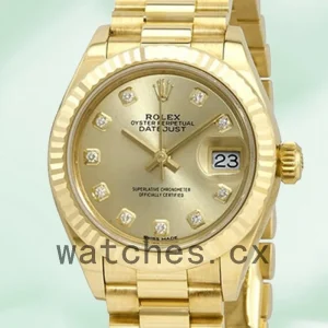 Rolex Datejust Ladies m279178-0017 28mm Gold-tone