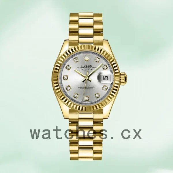 Rolex Datejust 28mm m279178-0015 Ladies President Bracelet/Jubilee Bracelet Gold-tone - Image 2