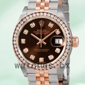 Rolex Datejust 28mm Ladies m279381rbr-0011 Automatic Silver-tone