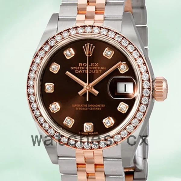 Rolex Datejust 28mm Ladies m279381rbr-0011 Automatic Silver-tone