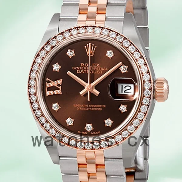 Rolex Datejust 28mm Ladies m279381rbr-0003 Chocolate Dial Automatic