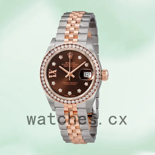 Rolex Datejust 28mm Ladies m279381rbr-0003 Chocolate Dial Automatic - Image 2