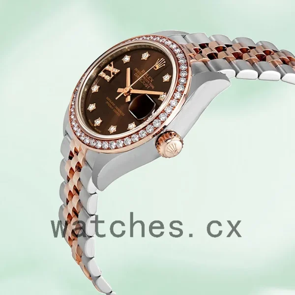 Rolex Datejust 28mm Ladies m279381rbr-0003 Chocolate Dial Automatic - Image 3