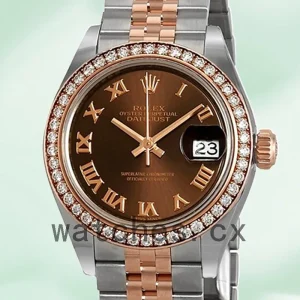 Rolex Datejust 28mm m279381rbr-0009 Ladies Silver-tone