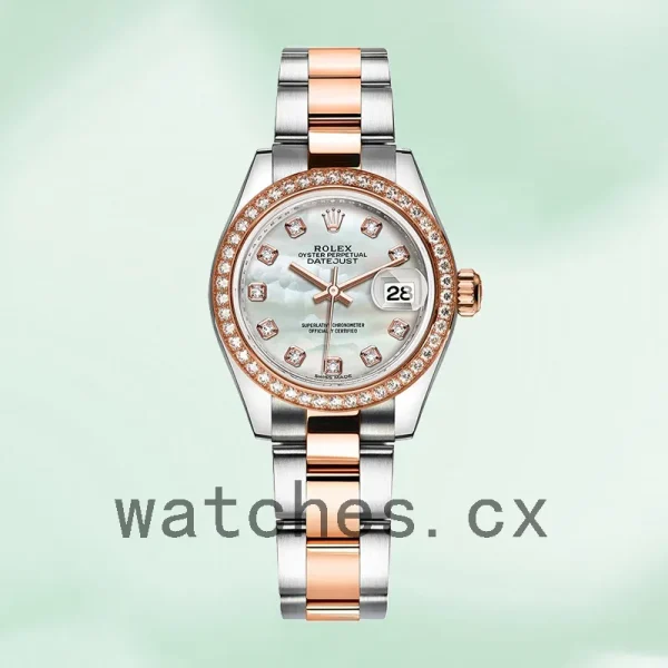 Rolex Datejust 28mm m279381rbr-0014 Ladies Mother of Pearl Dial Silver-tone - Image 2
