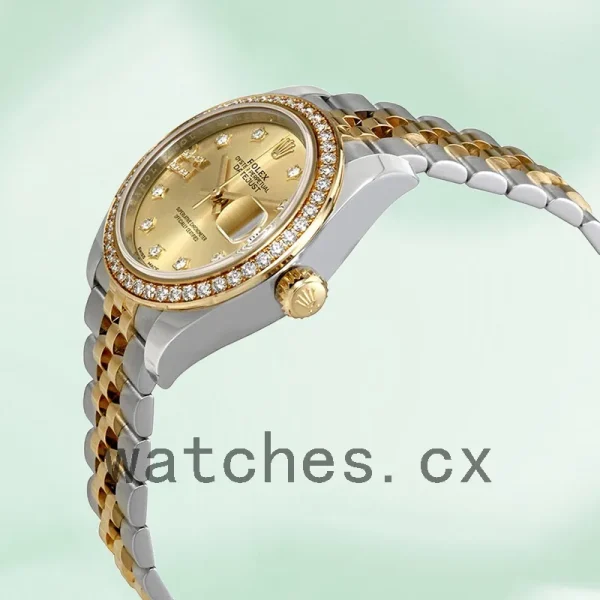 Rolex Datejust 28mm m279383rbr-0021 Ladies Champagne Diamond Dial Automatic - Image 3