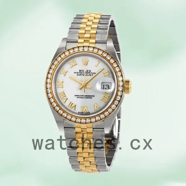 Rolex Datejust 28mm m279383rbr-0023 Ladies Jubilee Bracelet Silver-tone - Image 2