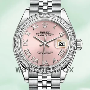 Rolex Datejust 28mm m279384rbr-0005 Ladies Pink Dial