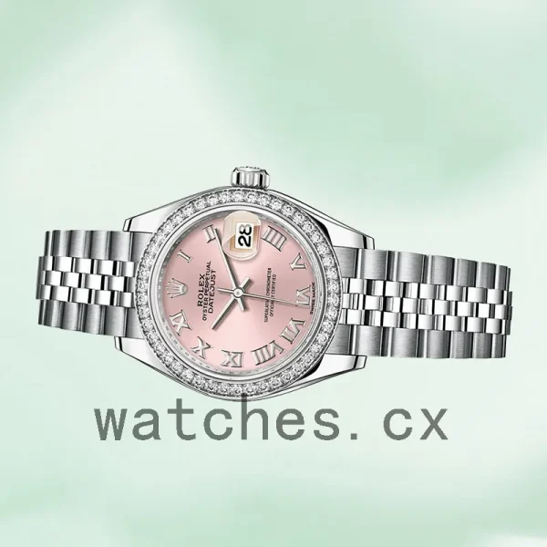 Rolex Datejust 28mm m279384rbr-0005 Ladies Pink Dial - Image 3