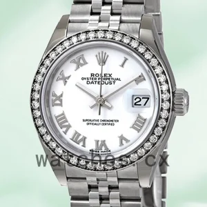 Rolex Datejust 28mm Ladies m279384rbr-0019 Jubilee Bracelet Automatic