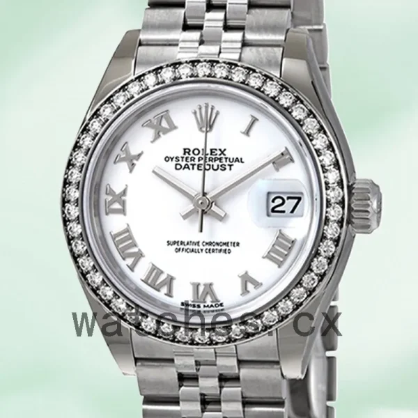 Rolex Datejust 28mm Ladies m279384rbr-0019 Jubilee Bracelet Automatic