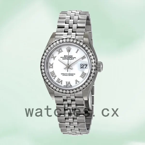 Rolex Datejust 28mm Ladies m279384rbr-0019 Jubilee Bracelet Automatic - Image 2