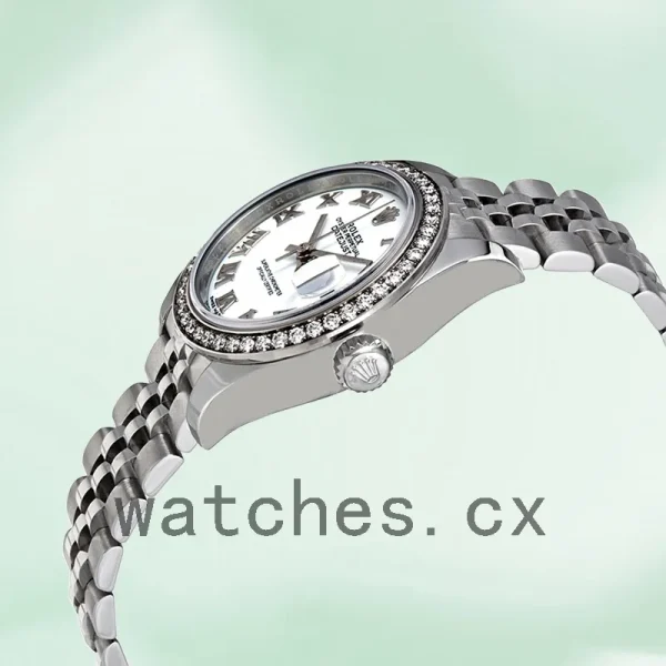 Rolex Datejust 28mm Ladies m279384rbr-0019 Jubilee Bracelet Automatic - Image 3
