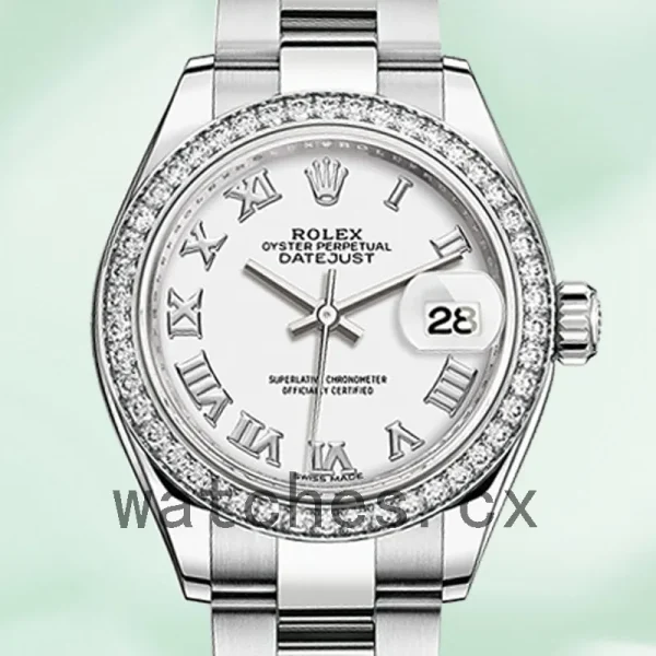 Rolex Datejust m279384rbr-0020 28mm Ladies White Dial