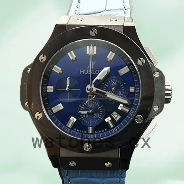 Hublot Big Bang 44mm Men's 301.CI.5190.GR Blue Dial Strap