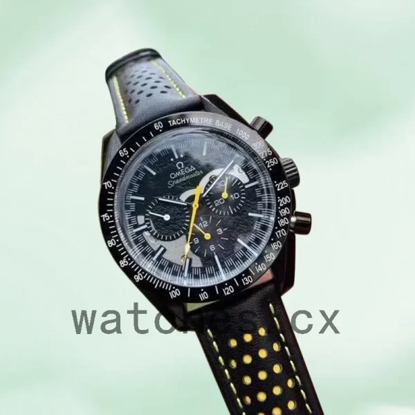 Omega Speedmaster 44mm 311.92.44.30.01.001 Men Japanese Quartz Black Dial - Image 3