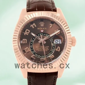 Rolex Sky-dweller Men's 326135-L 42mm Brown Dial
