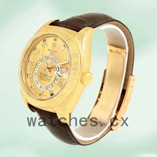 Rolex Sky-dweller 326138 Men's 42mm Leather Strap - Image 3