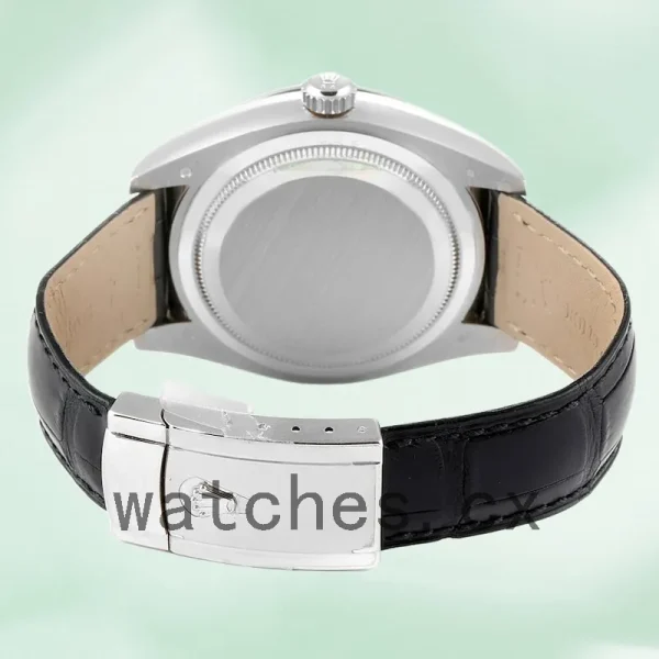 Rolex Sky-dweller Men's 326139BKAL 42mm Leather Strap Black Dial - Image 4