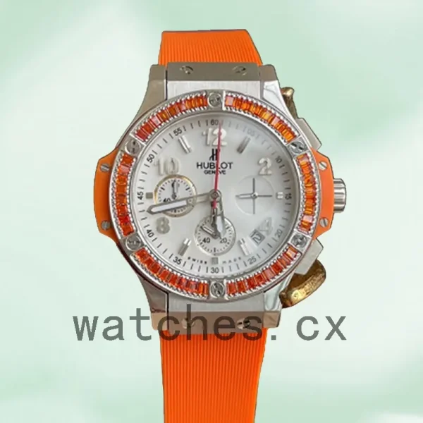 Hublot Big Bang 341.PO.2010.LR.1906 Ladies 38mm Rubber Band - Image 2