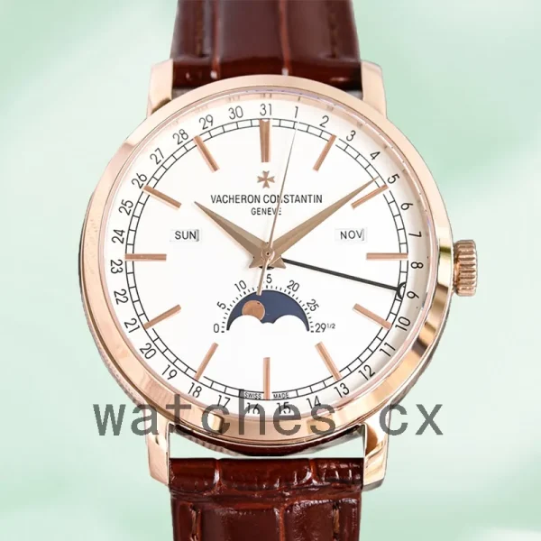 Vacheron Constantin Traditionelle Men's 41mm 4010T/000R-B344 Rose Gold-tone White Dial