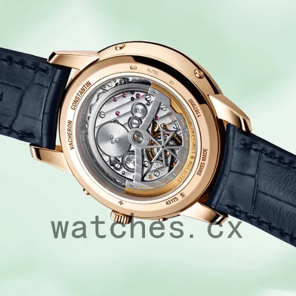 Vacheron Constantin Fiftysix Men's 40mm 4600E/000R-B487 Silver-tone Leather Strap - Image 4