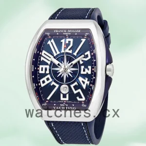 Franck Muller Vanguard 45mm 45SCYACHTBLU Men's Silver-tone