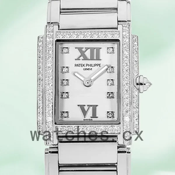 Patek Philippe Twenty-4 4908/200G-011 27mm Ladies Silver-tone White Dial