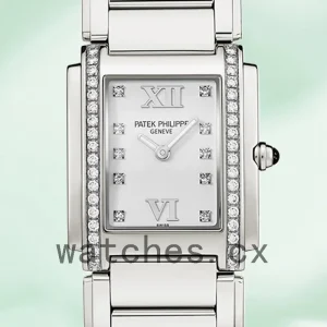 Patek Philippe Twenty-4 27mm 4910/10A-011 Ladies Silver-tone White Dial