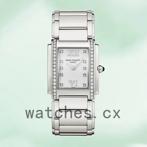 Patek Philippe Twenty-4 27mm 4910/10A-011 Ladies Silver-tone White Dial - Image 2