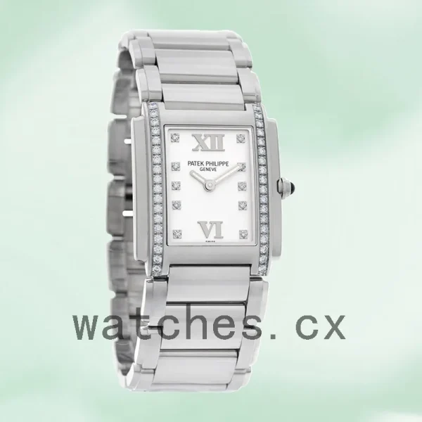 Patek Philippe Twenty-4 27mm 4910/10A-011 Ladies Silver-tone White Dial - Image 3
