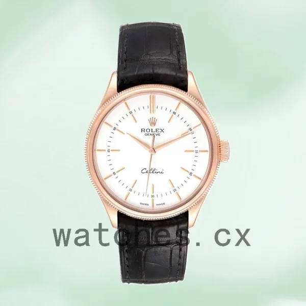 Rolex Cellini 39mm Men's m50505-0021 Leather Strap - Image 2