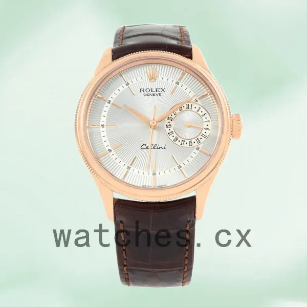 Rolex Cellini m50515-0008 39mm Men's Leather Strap - Image 2