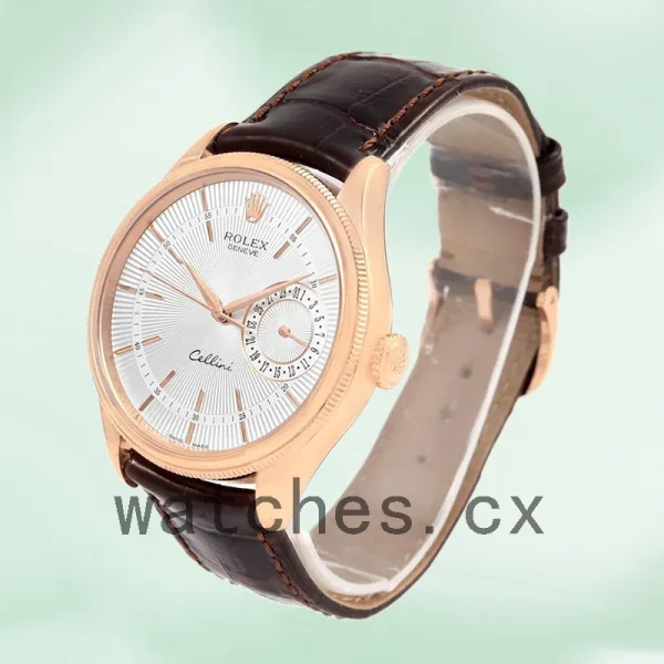 Rolex Cellini m50515-0008 39mm Men's Leather Strap - Image 3