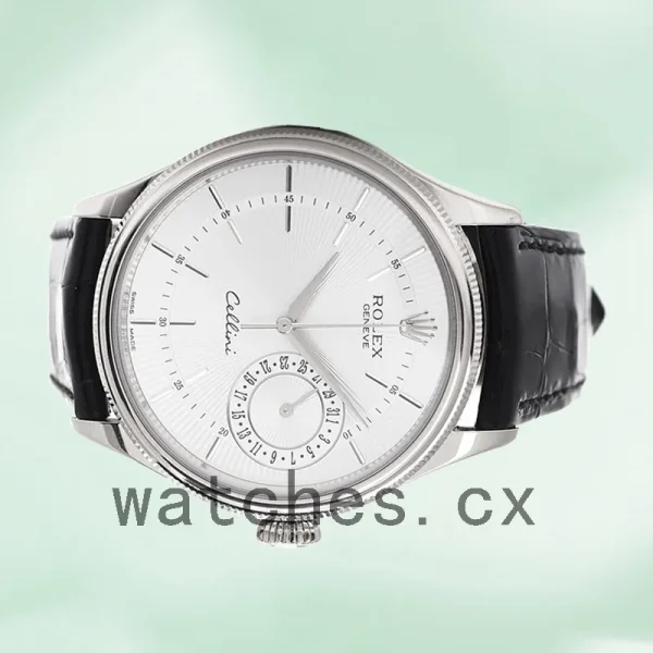 Rolex Cellini m50519-0006 Men's 39mm White Dial - Image 3