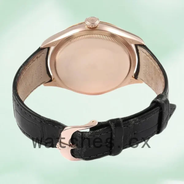 Rolex Cellini m50705rbr-0010 Men's 39mm Leather Strap Rose Gold-tone - Image 4