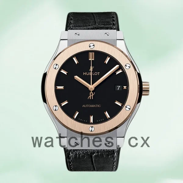 Hublot Classic Fusion 43mm Men's 511.NO.1181.LR Leather Strap Silver-tone - Image 2