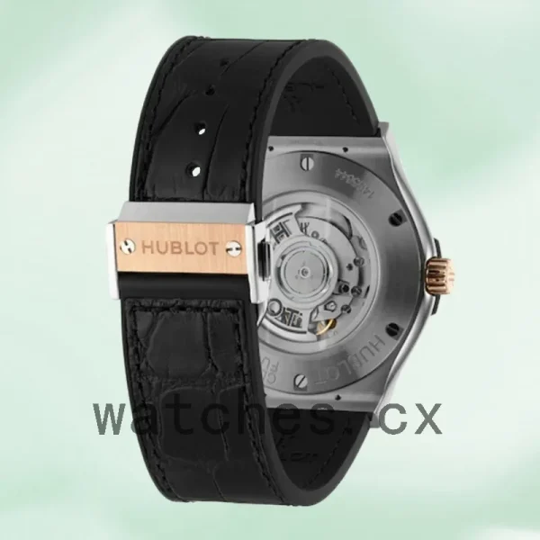 Hublot Classic Fusion 43mm Men's 511.NO.1181.LR Leather Strap Silver-tone - Image 4