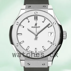 Hublot Classic Fusion 43mm/42mm/45mm Men's 511.NX.2611.RX Rubber Band Silver-tone