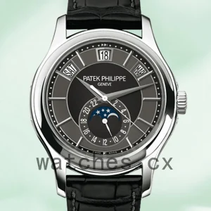 Patek Philippe Complications Men 5205G-010 40mm Leather Strap Automatic