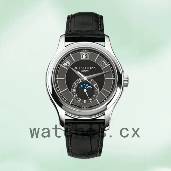 Patek Philippe Complications Men 5205G-010 40mm Leather Strap Automatic - Image 2