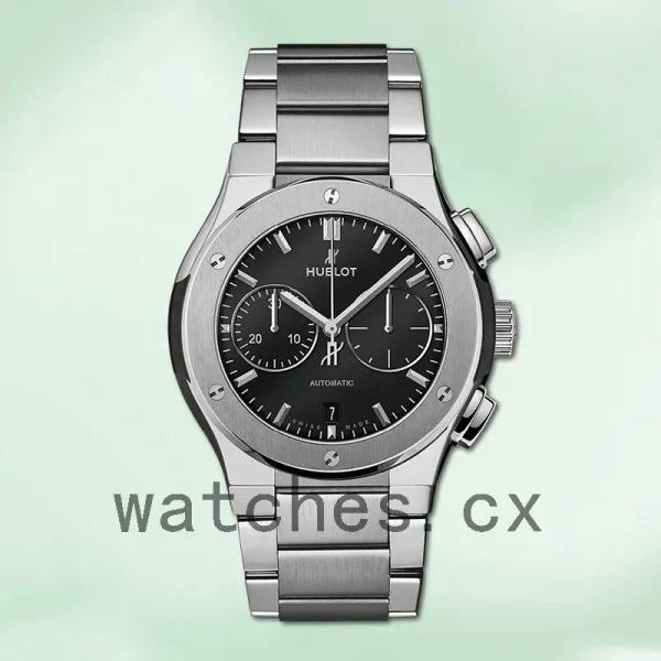Hublot Classic Fusion 45mm 540.NX.1170.NX Unisex Bracelet Black Dial - Image 2