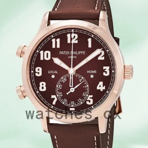 Patek Philippe Complications 43mm 5524R-001 Men Rose Gold-tone Leather Strap