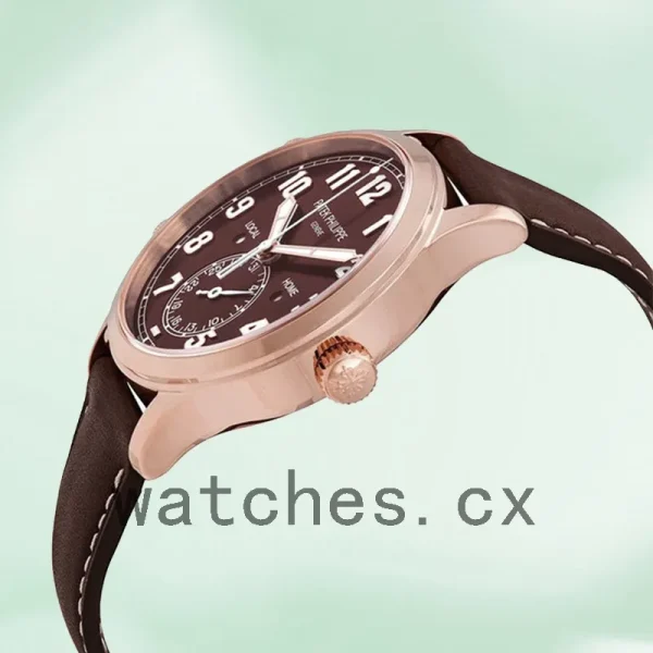 Patek Philippe Complications 43mm 5524R-001 Men Rose Gold-tone Leather Strap - Image 3