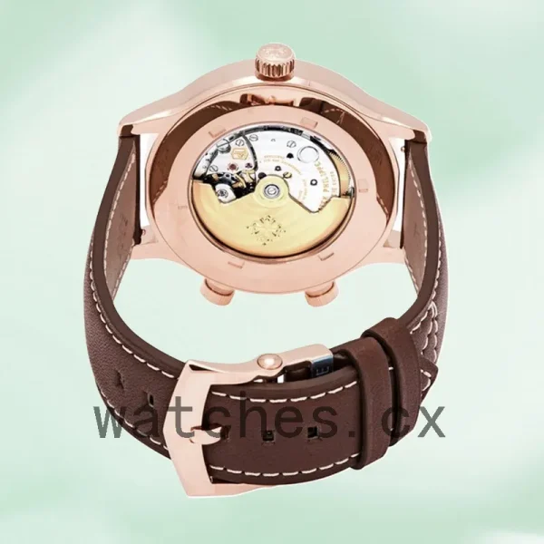Patek Philippe Complications 43mm 5524R-001 Men Rose Gold-tone Leather Strap - Image 4