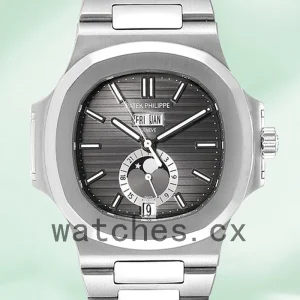 Patek Philippe Nautilus Men's 5726/1A-001 40mm Dark Gray Dial/Black Dial Silver-tone