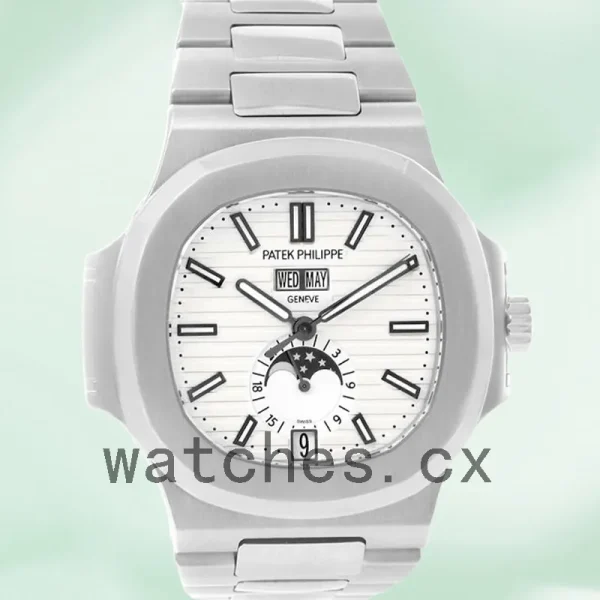Patek Philippe Nautilus 40mm 5726/1A-010 Men's Silver-tone Bracelet - Image 2
