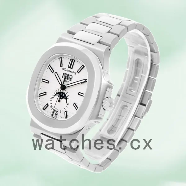 Patek Philippe Nautilus 40mm 5726/1A-010 Men's Silver-tone Bracelet - Image 3